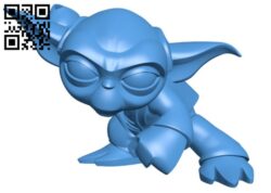 Yoda B006177 download free stl files 3d model for 3d printer and CNC carving