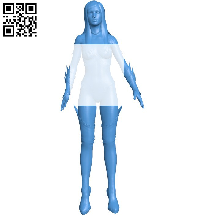 female experiment B005809 download free stl files 3d model for 3d printer and CNC carving