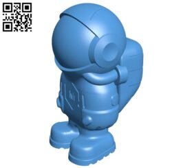 Astronaut B006321 download free stl files 3d model for 3d printer and CNC carving