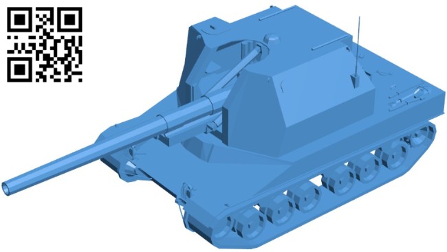Bat Chatillon tank B006308 download free stl files 3d model for 3d printer and CNC carving