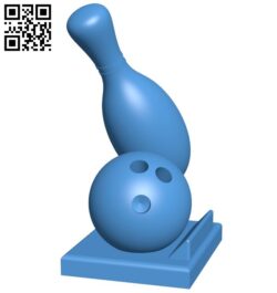 Bowling Pin Trophy B006373 file stl free download 3D Model for CNC and 3d printer