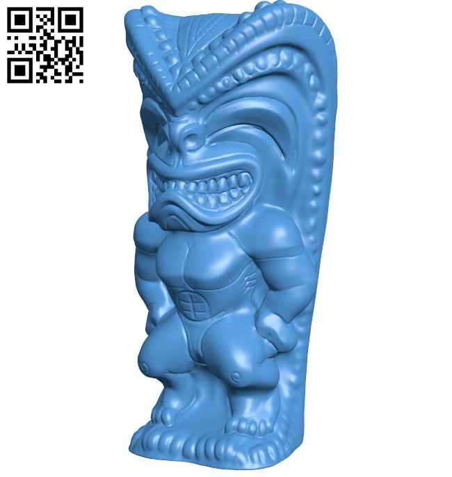 Brady Tiki B006323 download free stl files 3d model for 3d printer and CNC carving
