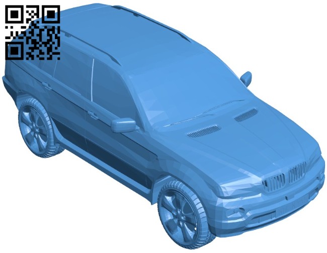 Car BMW X5 (E53) B006387 file stl free download 3D Model for CNC and 3d printer