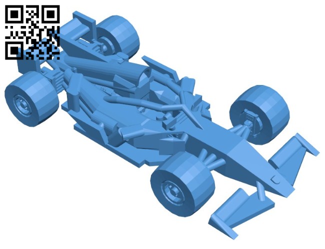 Car F1 halo B006436 file stl free download 3D Model for CNC and 3d printer