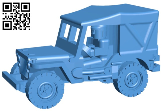 Car jeep closed B006580 file stl free download 3D Model for CNC and 3d printer