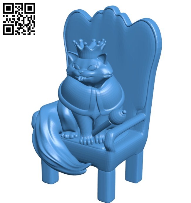 Cat Lord B006301 download free stl files 3d model for 3d printer and CNC carving
