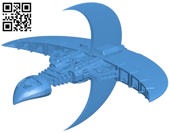Centauri Warship - ship B006392 file stl free download 3D Model for CNC and 3d printer