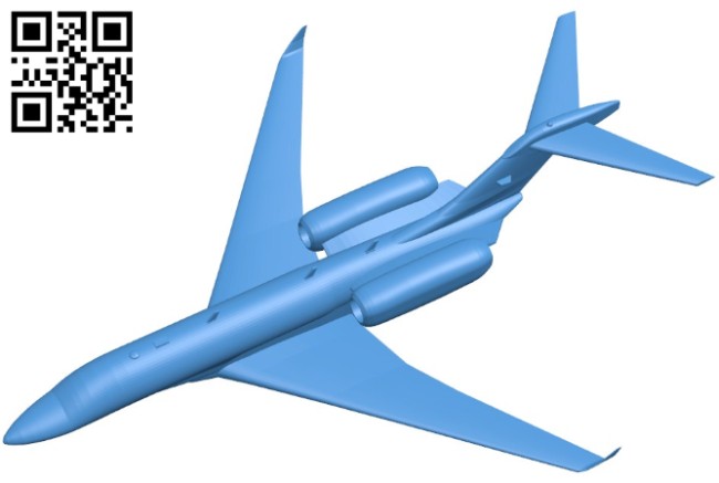 Cessna 750 airplane B006322 download free stl files 3d model for 3d printer and CNC carving