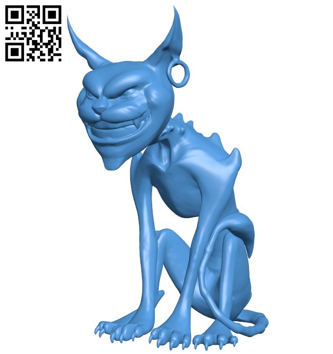 Cheshire cat B006410 file stl free download 3D Model for CNC and 3d printer