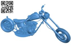 Chopper Harley Motorbike B006438 file stl free download 3D Model for CNC and 3d printer