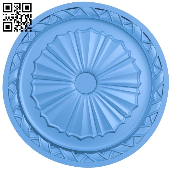 Circular disk pattern A004398 download free stl files 3d model for CNC wood carving