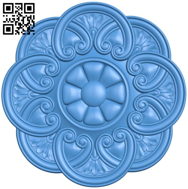 Circular disk pattern A004400 download free stl files 3d model for CNC wood carving