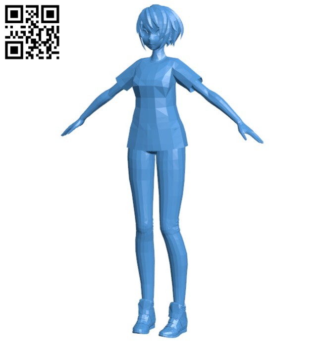 City girl B006439 file stl free download 3D Model for CNC and 3d printer