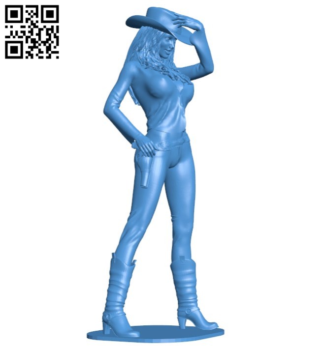 Cow girl B006393 file stl free download 3D Model for CNC and 3d printer