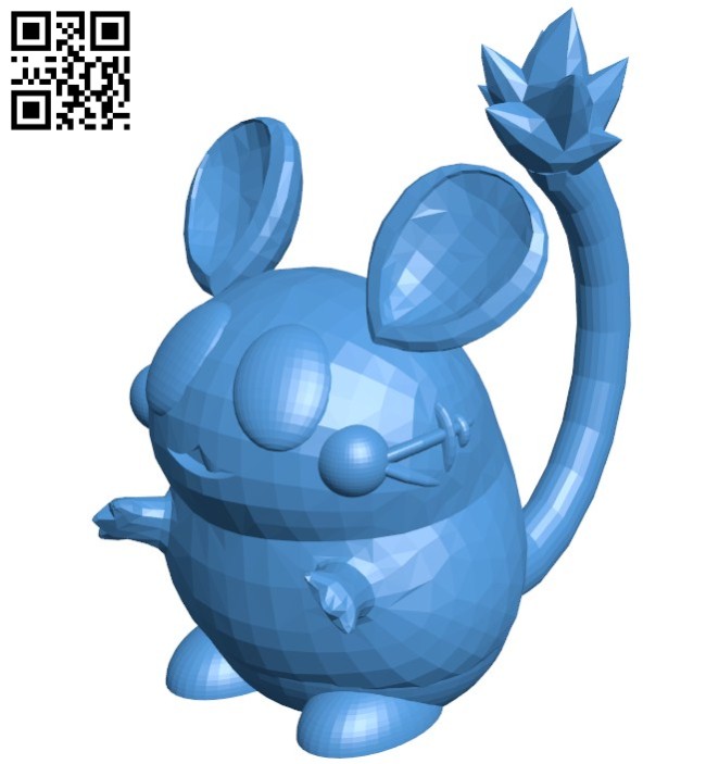 Dedenne - Pokemon B006366 file stl free download 3D Model for CNC and 3d printer