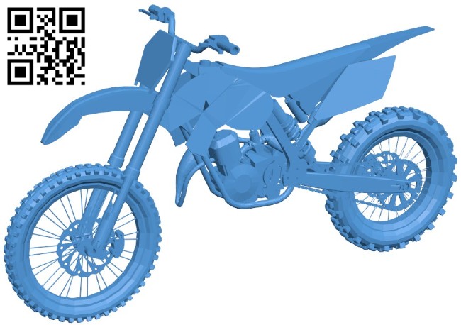 Dirt Bike B006312 download free stl files 3d model for 3d printer and CNC carving