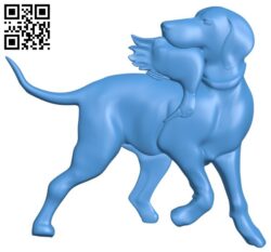 Dog A004419 download free stl files 3d model for CNC wood carving