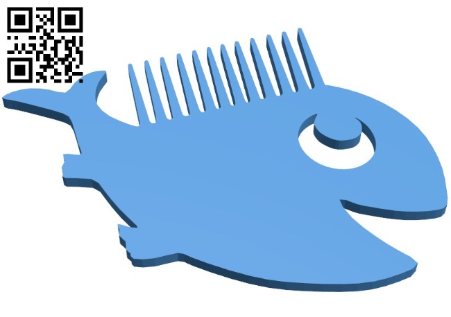 Fantasy combs ocean - fish B006394 file stl free download 3D Model for CNC and 3d printer