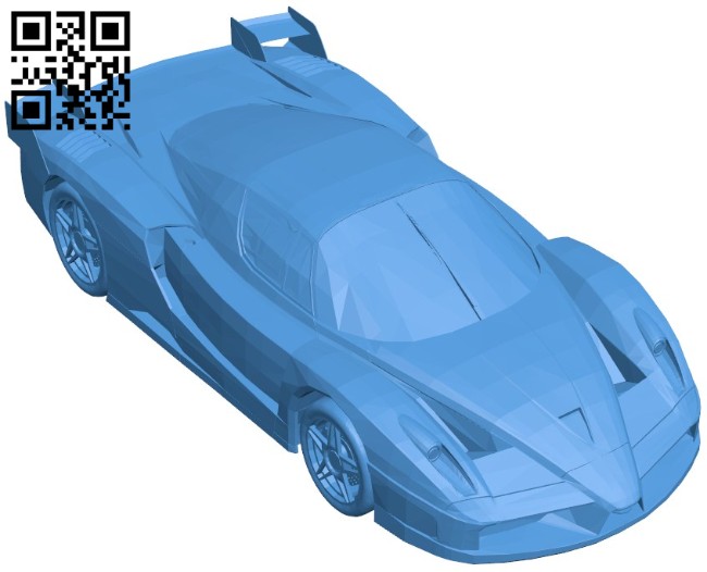 Ferrari FXX Car B006409 file stl free download 3D Model for CNC and 3d printer