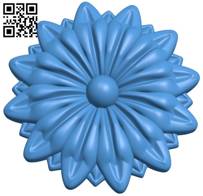 Flower pattern design A004526 download free stl files 3d model for CNC wood carving