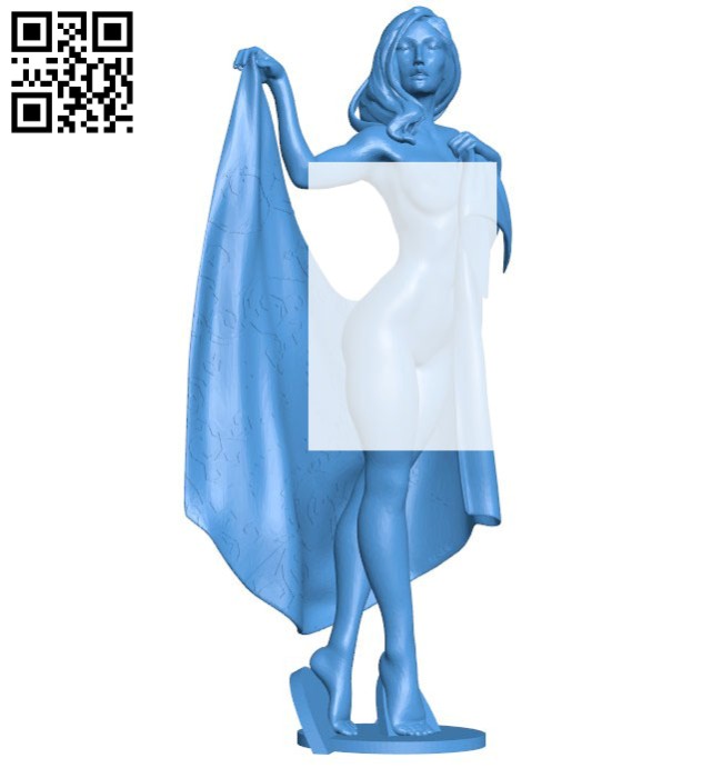 Girl in towel B006571 file stl free download 3D Model for CNC and 3d printer