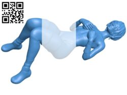 Girl lying B006364 file stl free download 3D Model for CNC and 3d printer