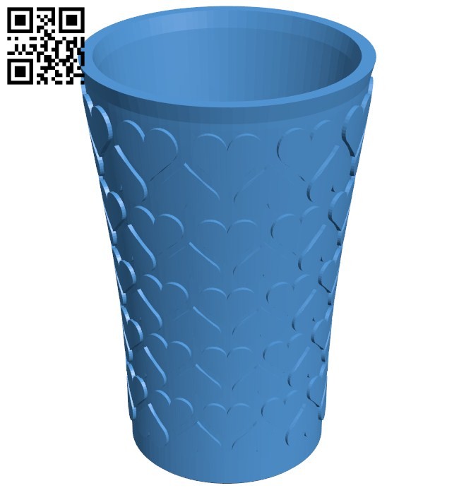 Heart vase B006514 file stl free download 3D Model for CNC and 3d printer
