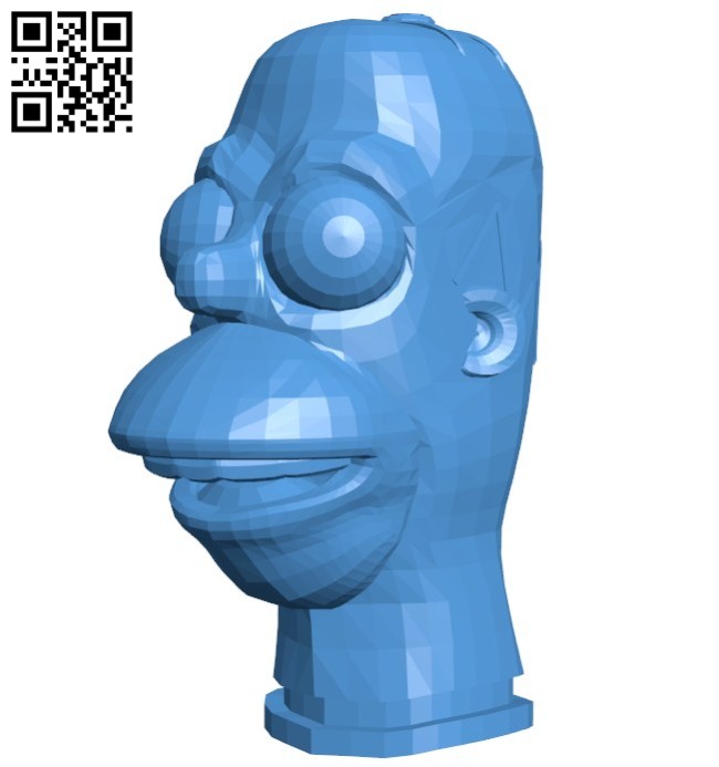 Homer head B006441 file stl free download 3D Model for CNC and 3d printer