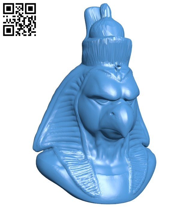 Horus bust B006446 file stl free download 3D Model for CNC and 3d printer