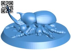 Iridescent Beete Figurine B006451 file stl free download 3D Model for CNC and 3d printer