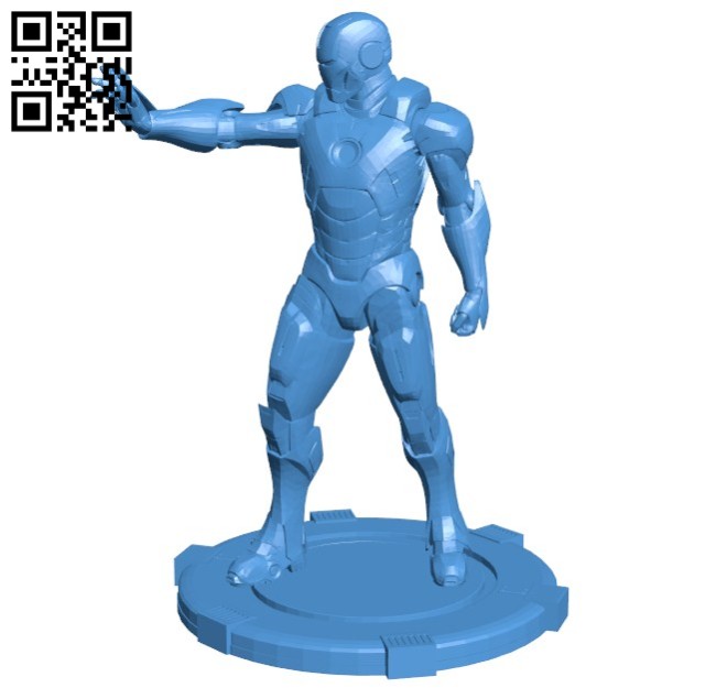 Iron Man B006333 download free stl files 3d model for 3d printer and CNC carving