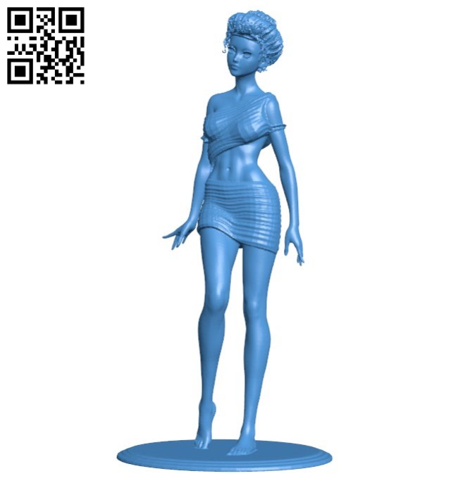 Lady B006347 download free stl files 3d model for 3d printer and CNC carving