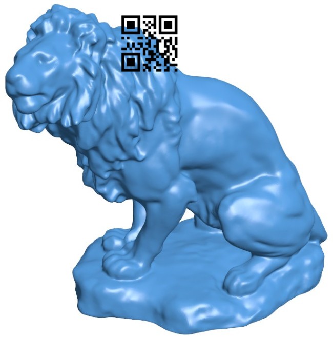 Lion Sculpture B006579 file stl free download 3D Model for CNC and 3d printer