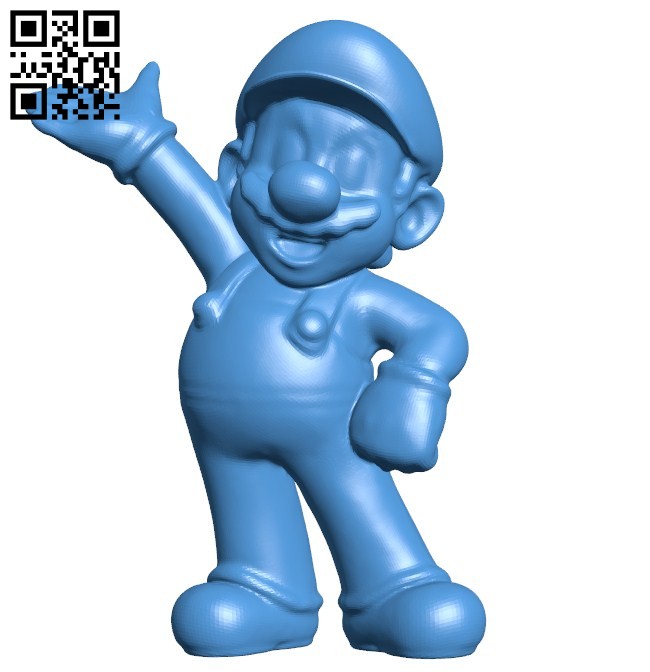Mario B006341 download free stl files 3d model for 3d printer and CNC carving