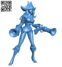 Miss Fortune B006508 file stl free download 3D Model for CNC and 3d printer