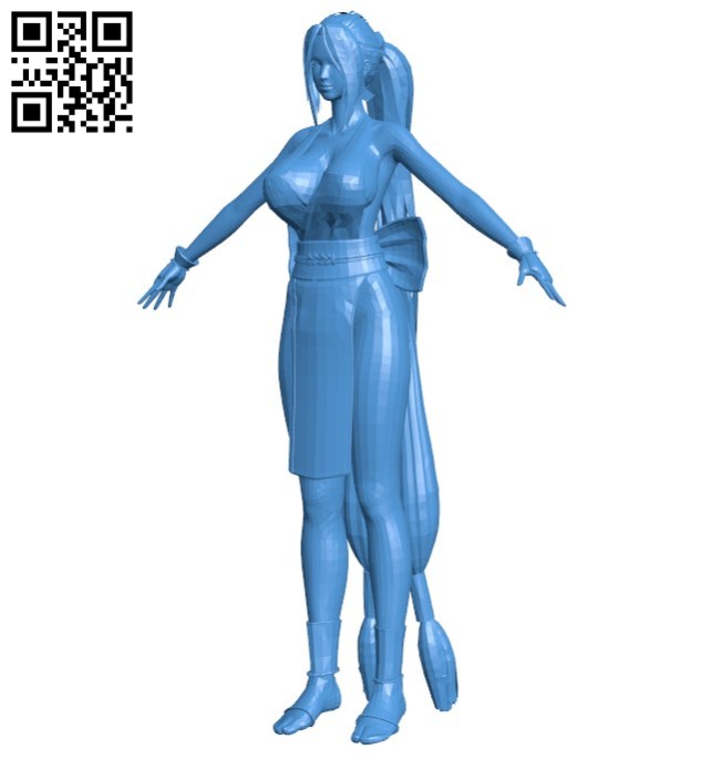 Miss Mai shiranui B006614 file stl free download 3D Model for CNC and 3d printer