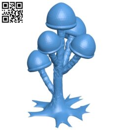 Mushroom tree B006457 file stl free download 3D Model for CNC and 3d printer