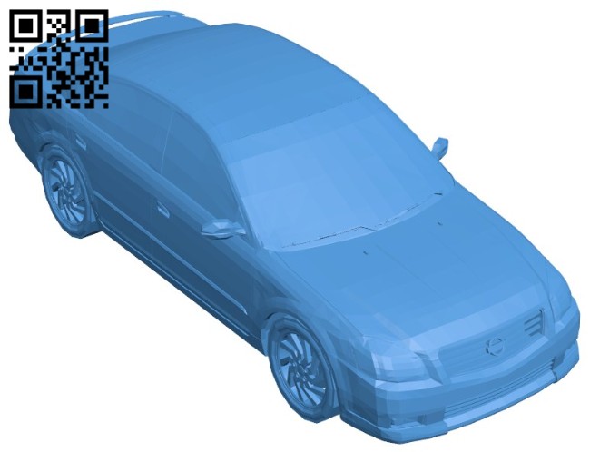 Nissan Altima car B006404 file stl free download 3D Model for CNC and 3d printer