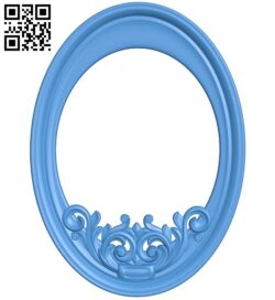 Oval frame pattern A004549 download free stl files 3d model for CNC wood carving