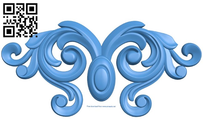 Pattern decor design A004538 download free stl files 3d model for CNC wood carving