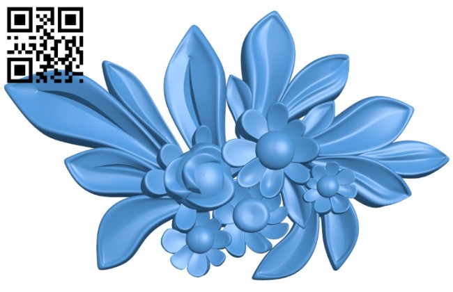 Pattern dekor flower A004428 download free stl files 3d model for CNC wood carving