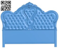 Pattern of the bed frame A004402 download free stl files 3d model for CNC wood carving