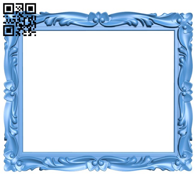 Picture frame or mirror A004445 download free stl files 3d model for CNC wood carving