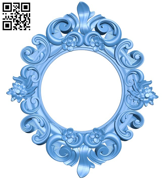 Picture frame or mirror A004446 download free stl files 3d model for CNC wood carving