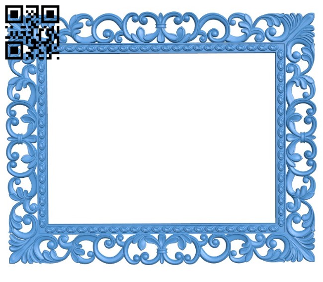 Picture frame or mirror A004447 download free stl files 3d model for CNC wood carving