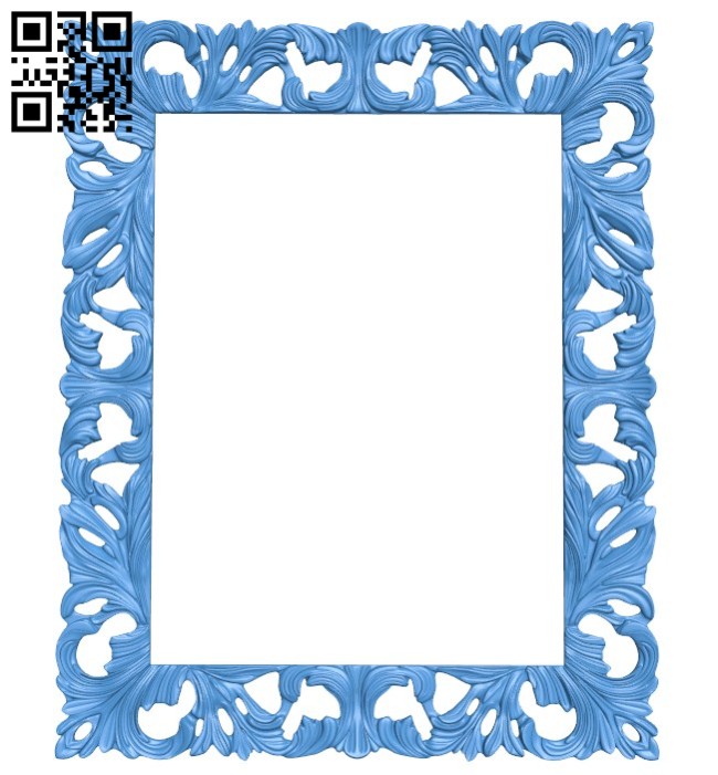 Picture frame or mirror A004532 download free stl files 3d model for CNC wood carving