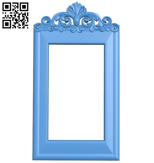 Picture frame or mirror A004541 download free stl files 3d model for CNC wood carving