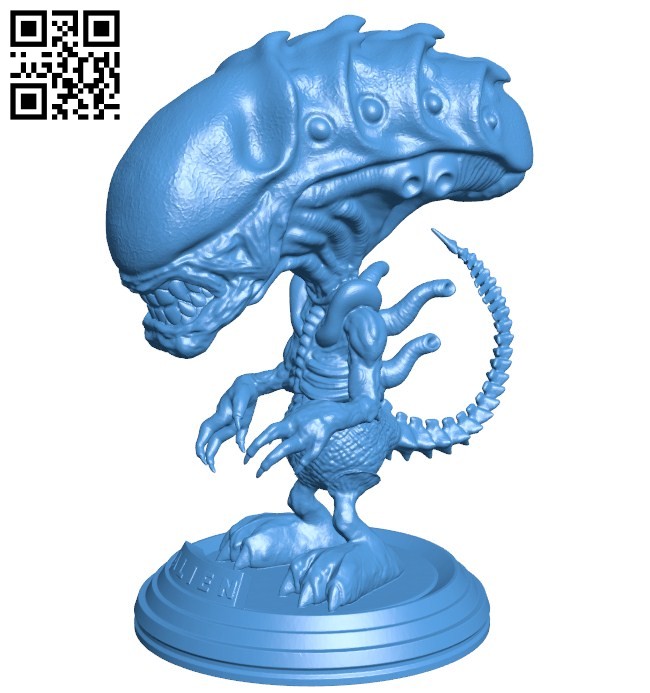 Pop Alien B006529 file stl free download 3D Model for CNC and 3d printer
