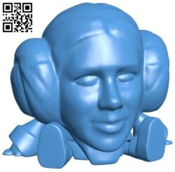 Princess Leia Organa B006492 file stl free download 3D Model for CNC and 3d printer