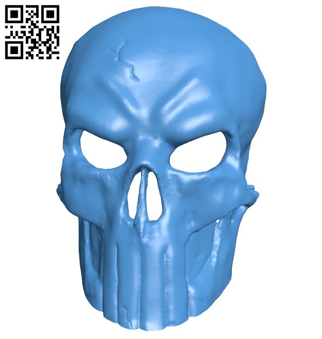 Punisher Mask B006475 file stl free download 3D Model for CNC and 3d printer